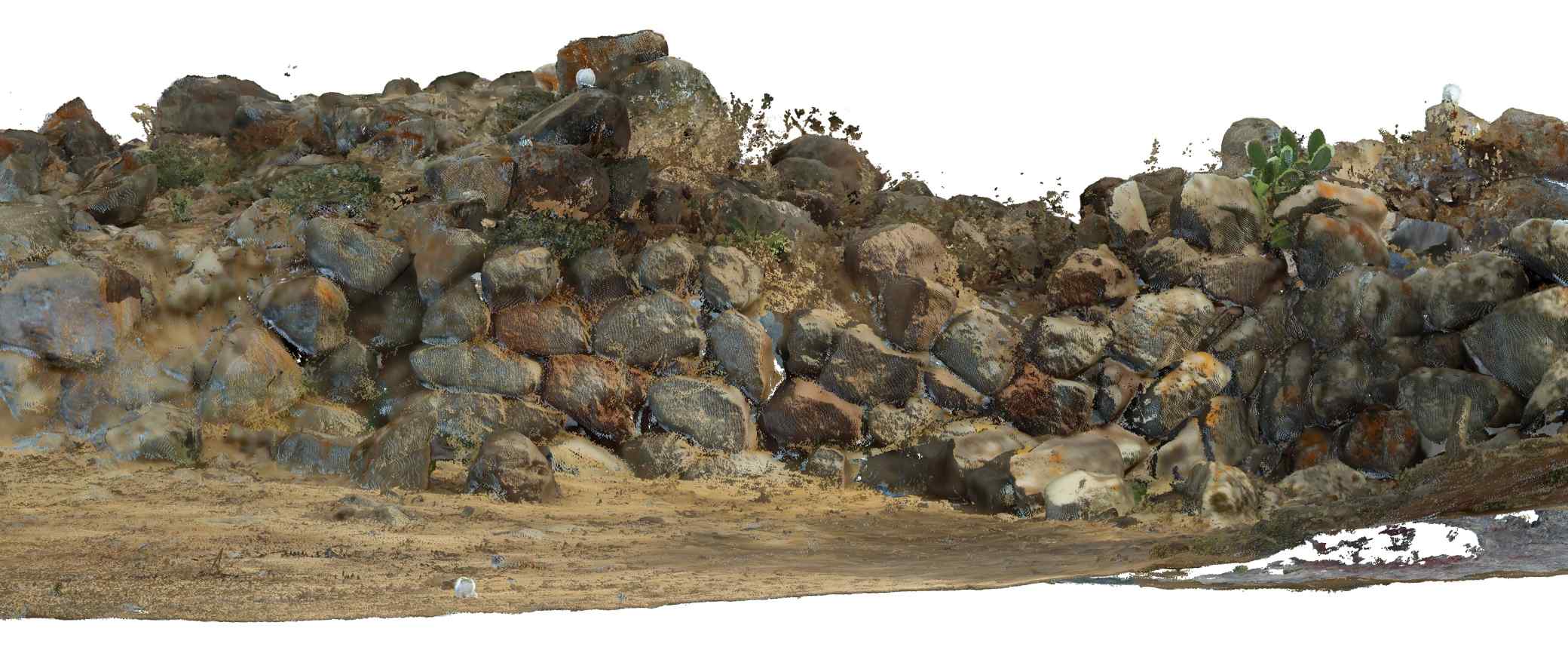 Proyecto Nuraghe – Prima Parte, prospetto ovest colorato